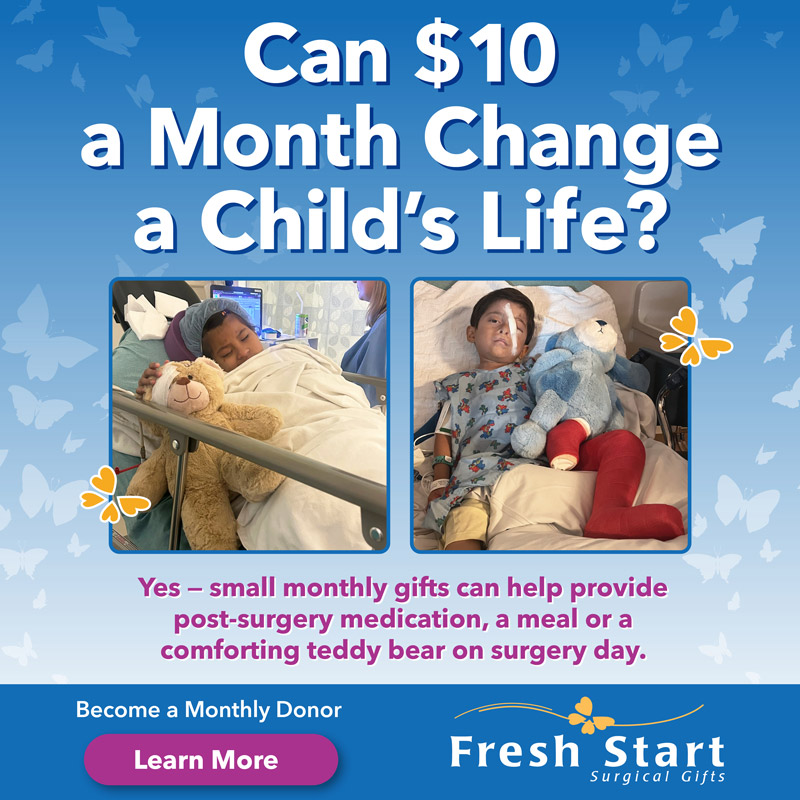 Become a monthly donor